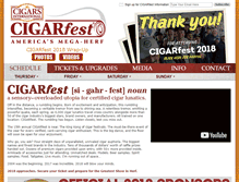 Tablet Screenshot of cigarfest.org